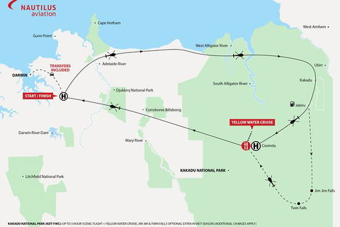 Kakadu National Park Helicopter Tour From Darwin - Hotel WA 4