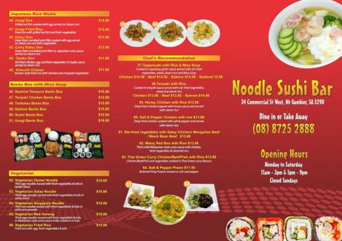 Noodle Sushi Bar Mount Gambier - Hotel WA 1