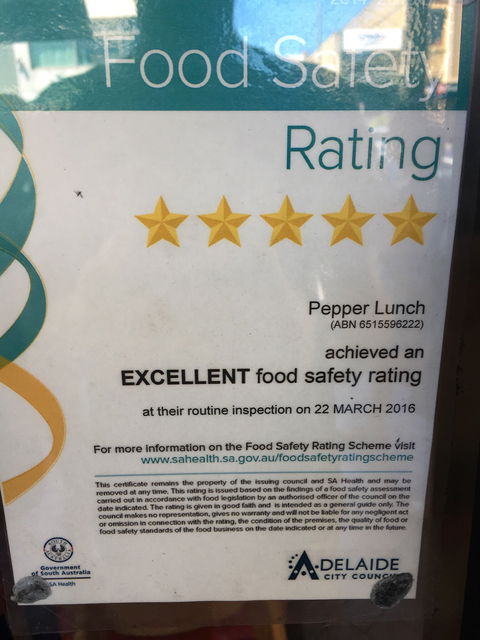 Pepper Lunch - Hotel WA 6