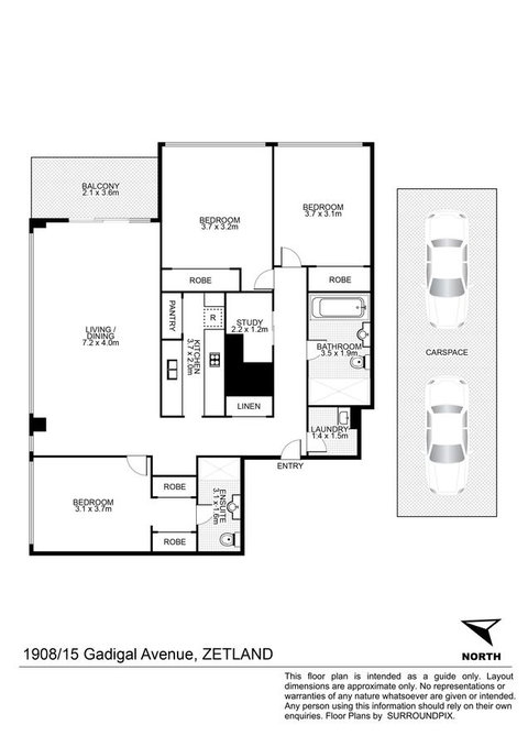 Gadigal Groove - Modern And Bright 3BR Executive Apartment In Zetland With Views - Hotel WA 11