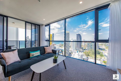 KOZYGURU BROADBEACH AMAZING VIEW 2 BED APT + FREE PARKING WALK TO BEACH QBR004 - Hotel WA 0