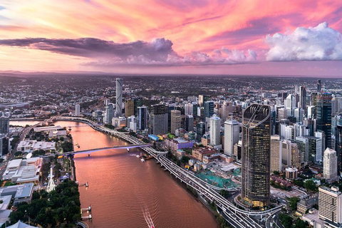 Brisbane City - Private Helicopter Sunset Flight - 25min - Hotel WA 4